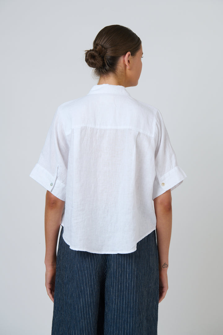 Naturals by O & J Linen Shirt - White