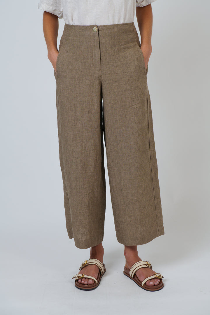 Naturals by O & J Linen Pants - Agate