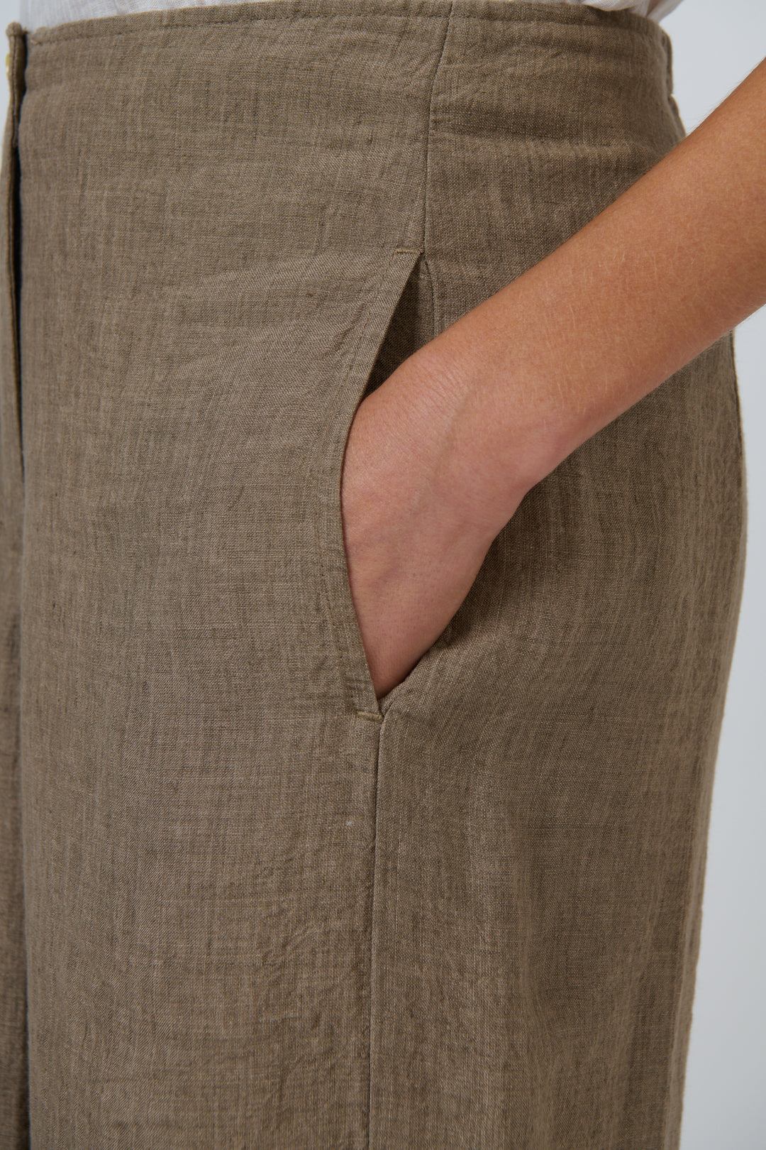 Naturals by O & J Linen Pants - Agate
