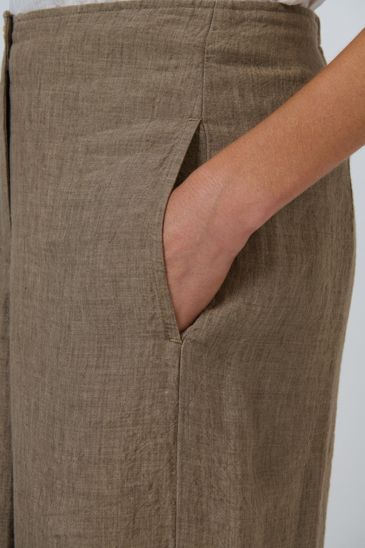 Naturals by O & J Linen Pants - Agate