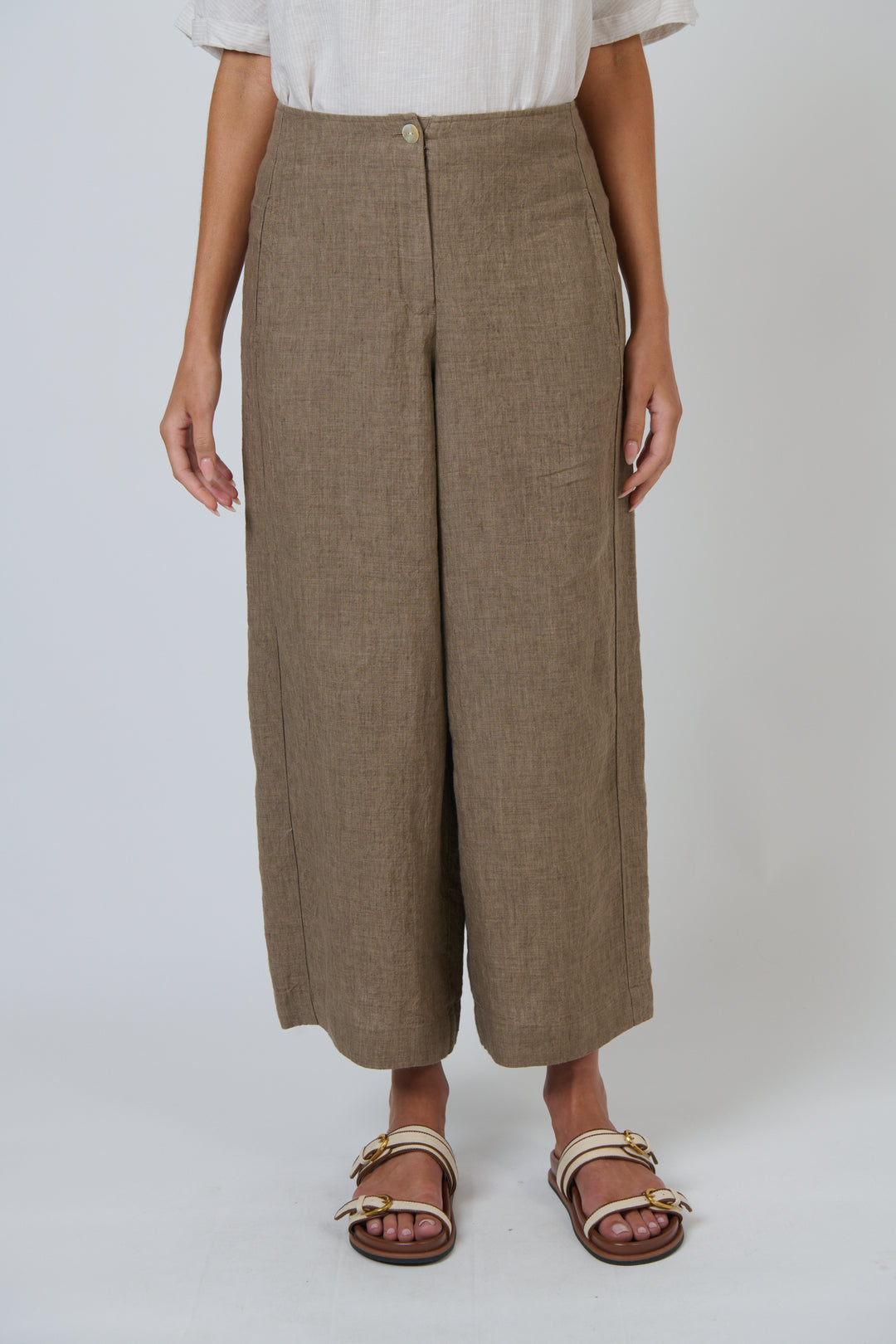 Naturals by O & J Linen Pants - Agate