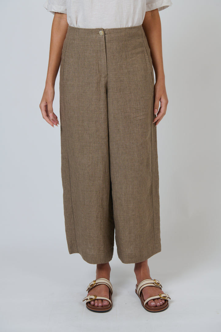 Naturals by O & J Linen Pants - Agate