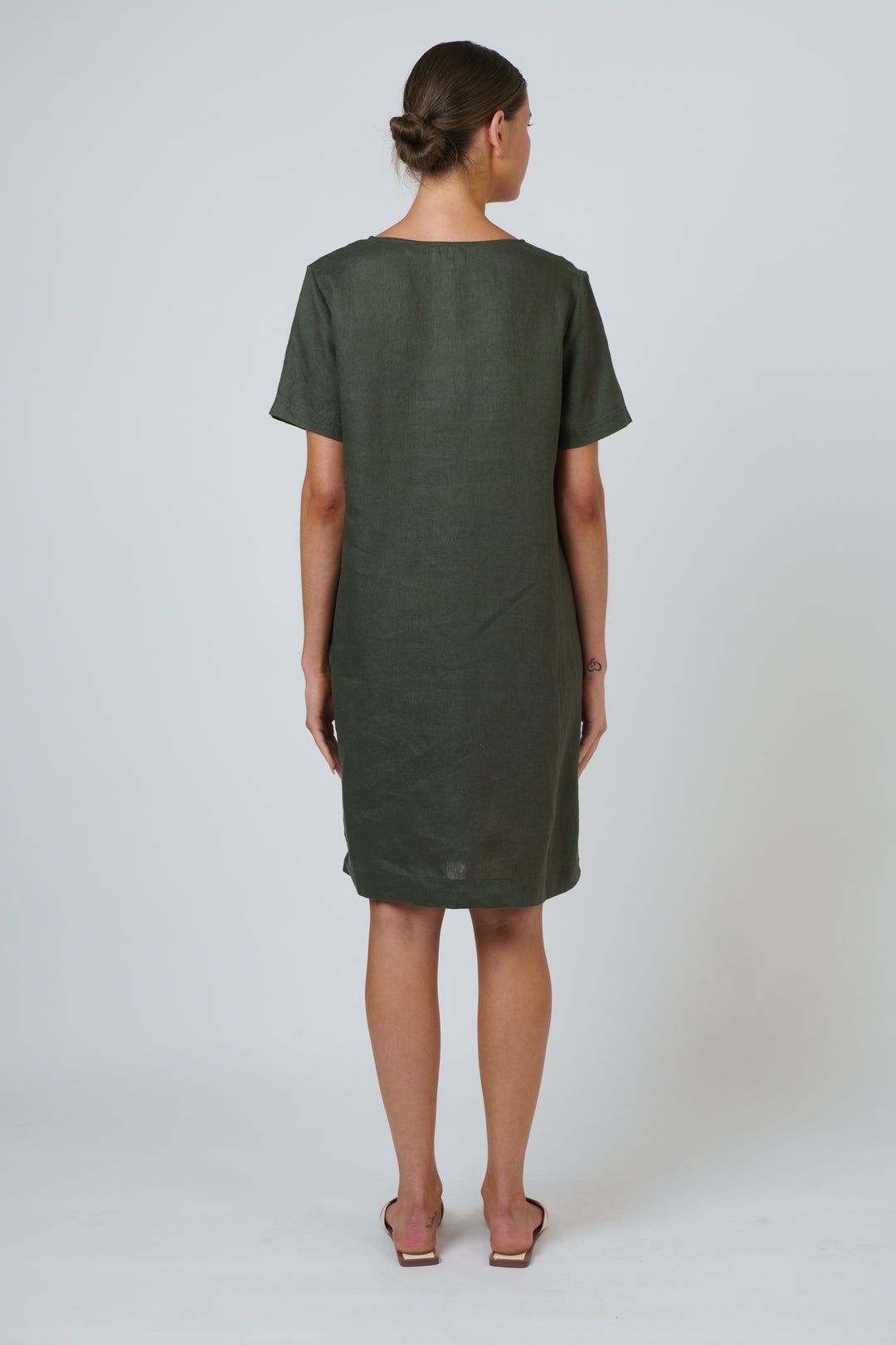 Naturals by O & J Linen Dress - Topiary