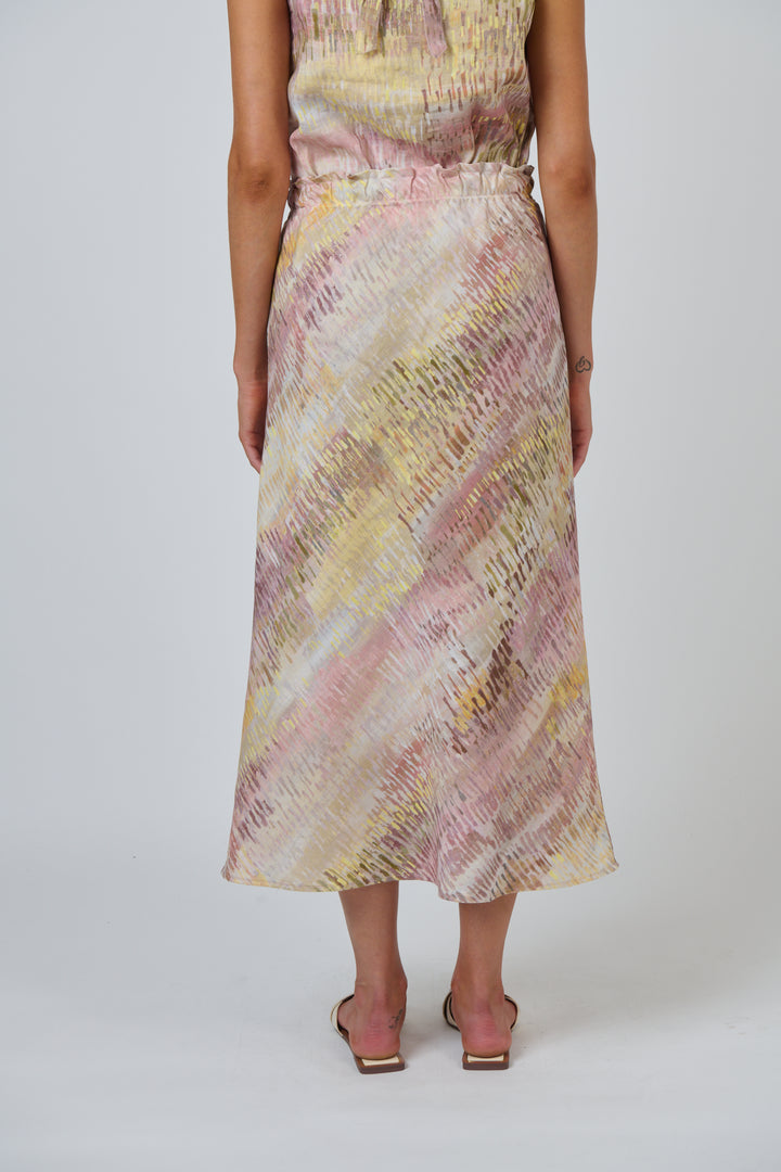 Naturals by O & J Linen Skirt  - Jardin