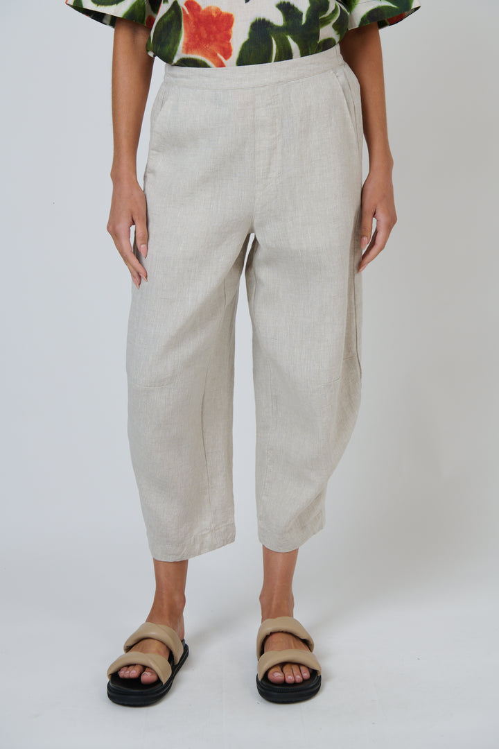 Naturals by O & J Linen Pants - Sand