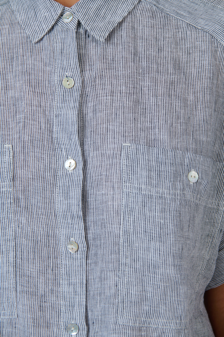 Naturals by O & J Linen Top - Sliver