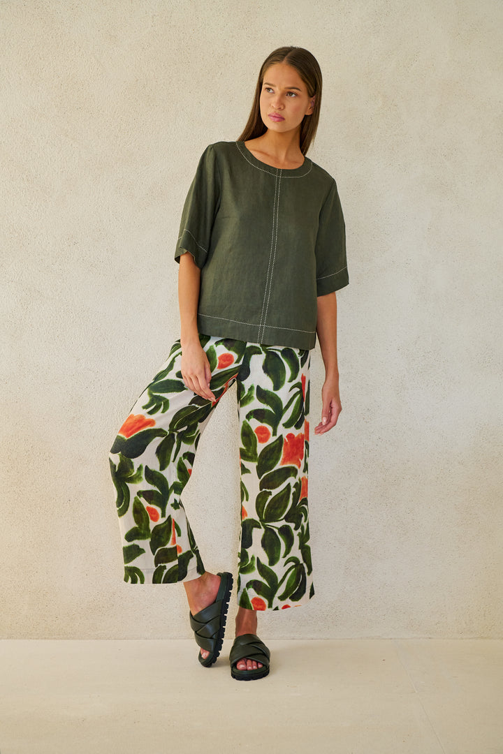 Naturals by O & J Linen Pants - Tuileries