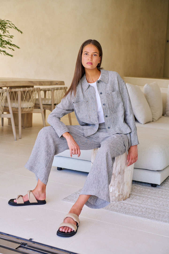 Naturals by O & J Linen Jacket - Rue