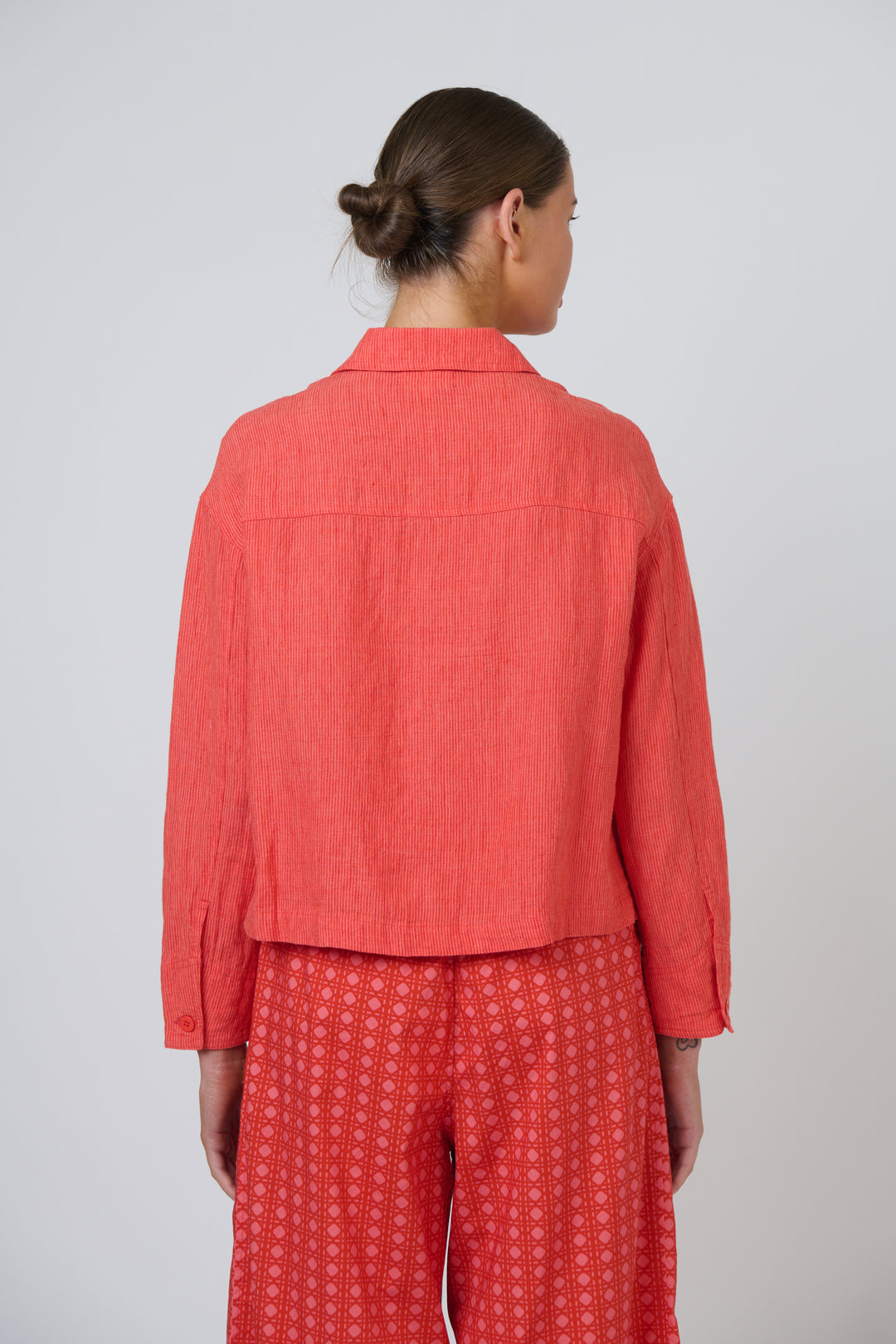 Naturals by O & J Linen Jacket - Sunset