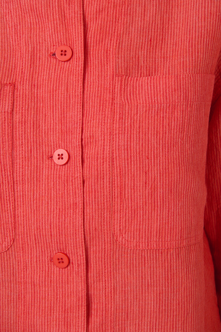 Naturals by O & J Linen Jacket - Sunset