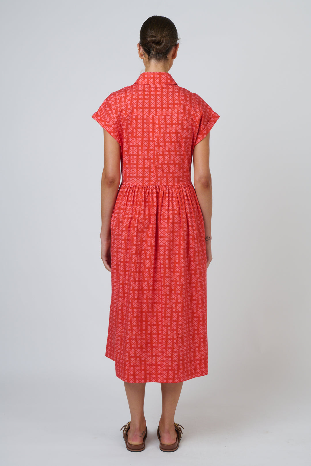 Naturals by O & J Poplin Dress - Cannage