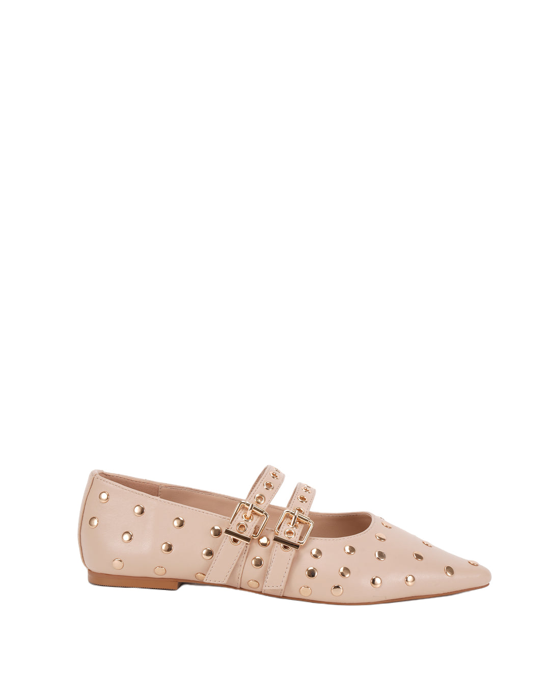 Nude Gaia Mary Jane flat