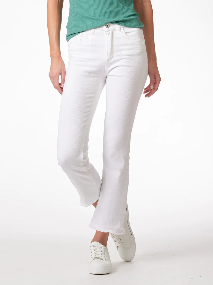 Bianco White Straight Pant