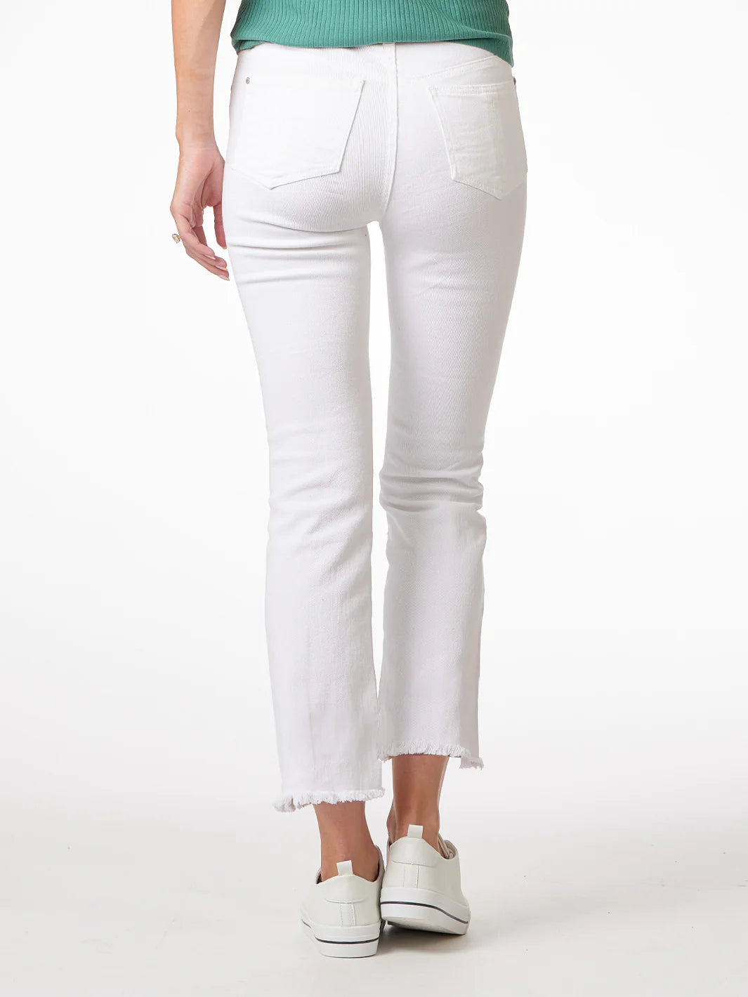 Bianco White Straight Pant