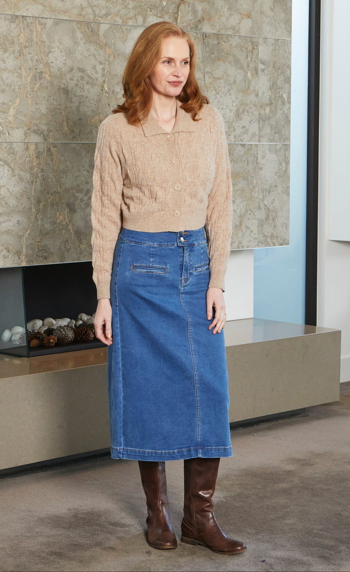 New London George Cardigan - Oat
