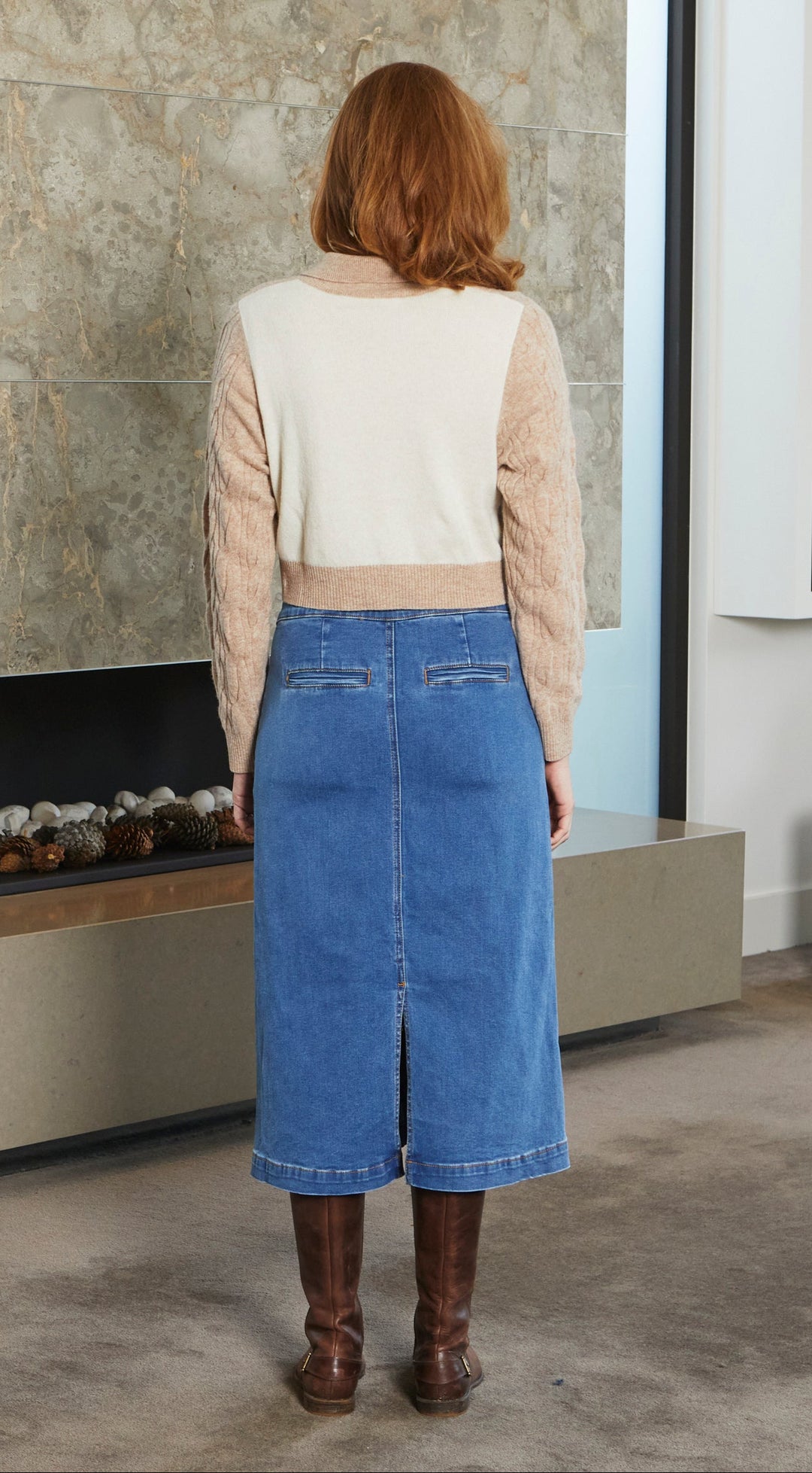 New London George Cardigan - Oat