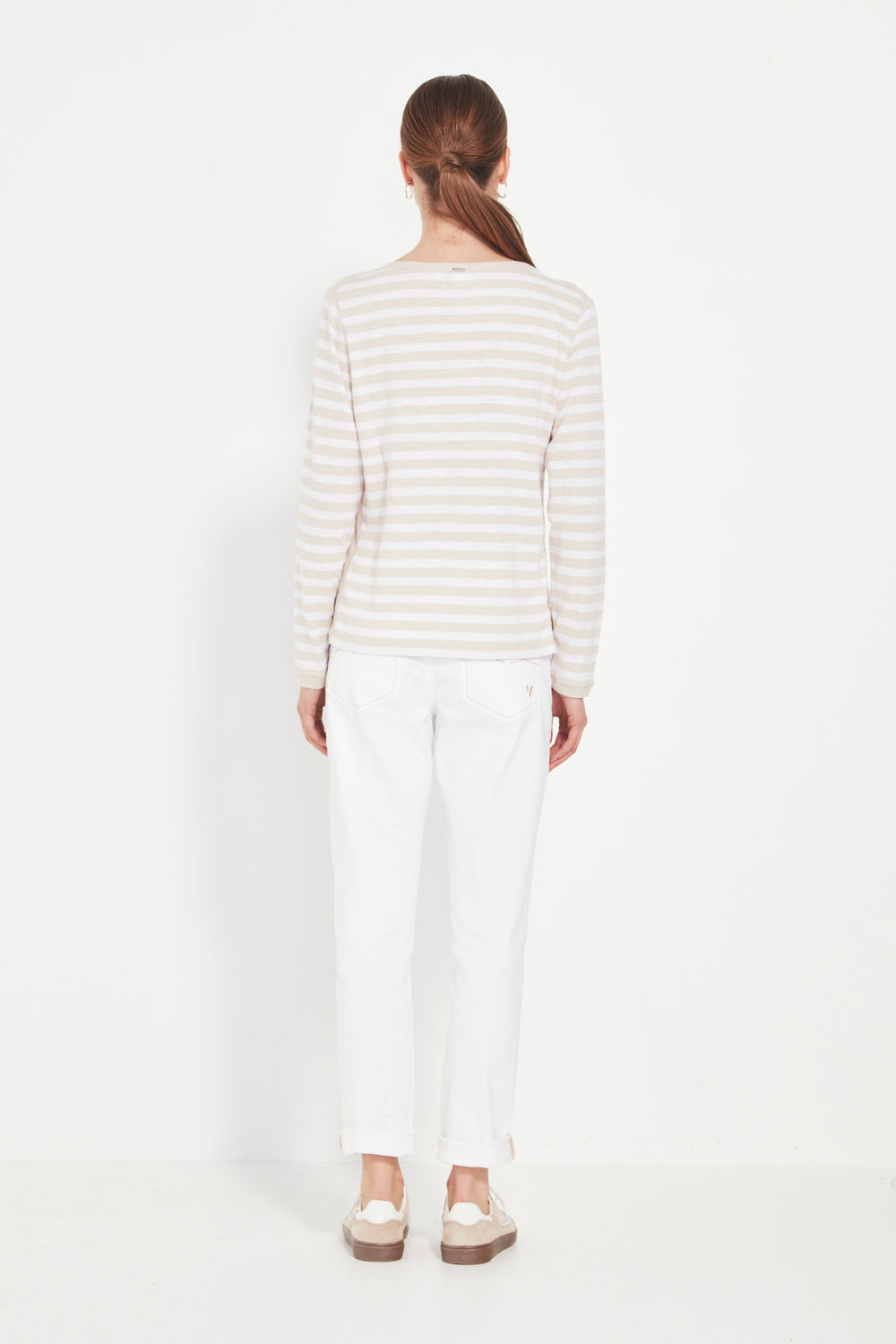 Verge Glow Top - Cashew Stripe