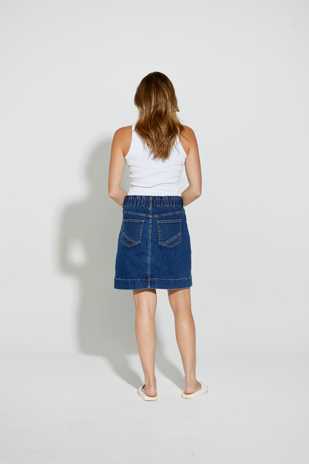 New London Hatfield Skirt - Mid Wash