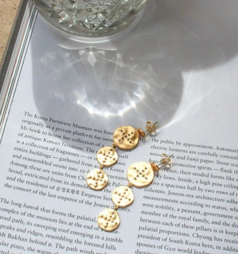 Murkani Halcyon Gold Hanging Earrings