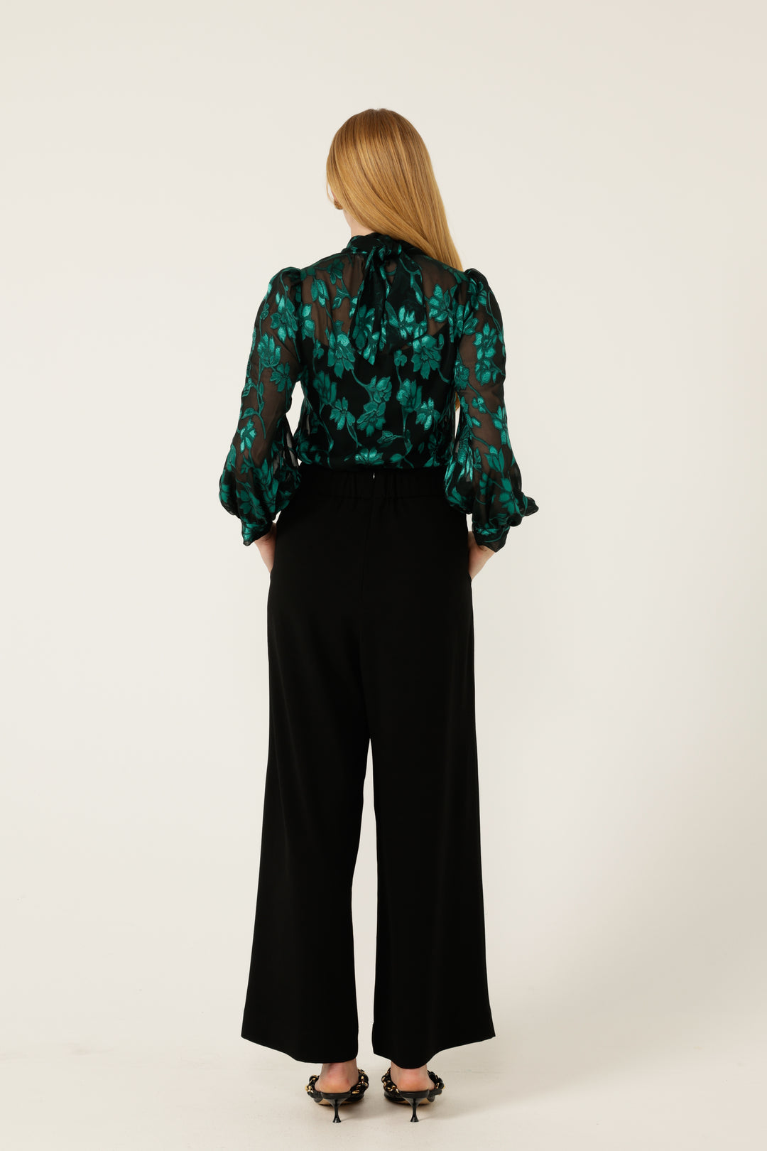 Sacha Drake Pleated Trouser - BLK