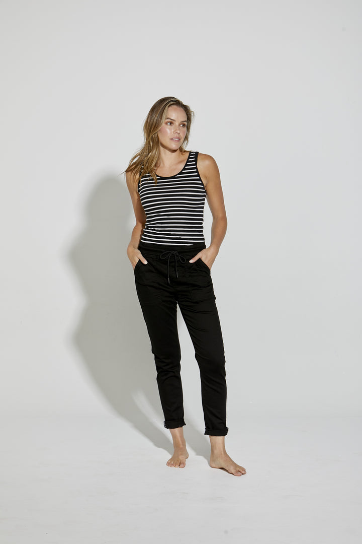 New London Hope Jogger Jeans - Black