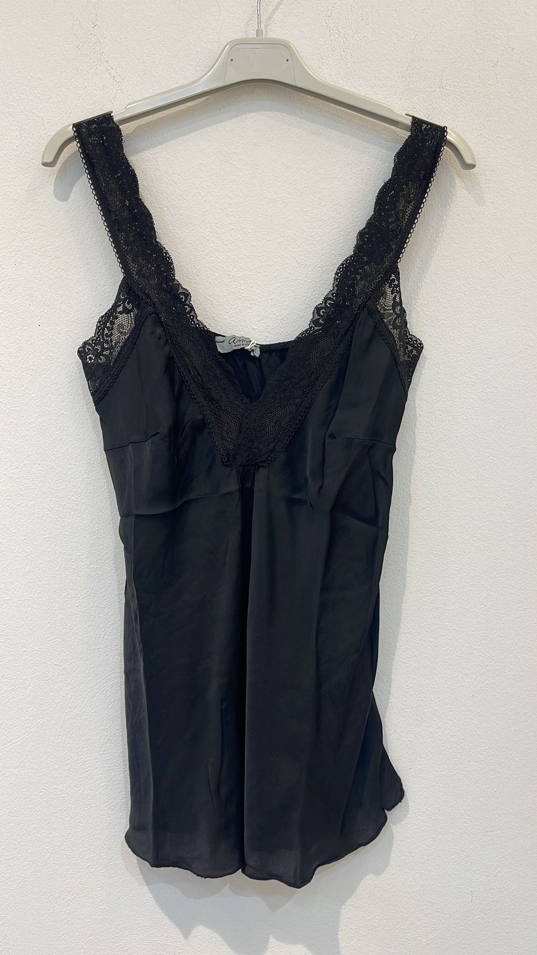 Amici Sera Silk Lace Camisole - BLK