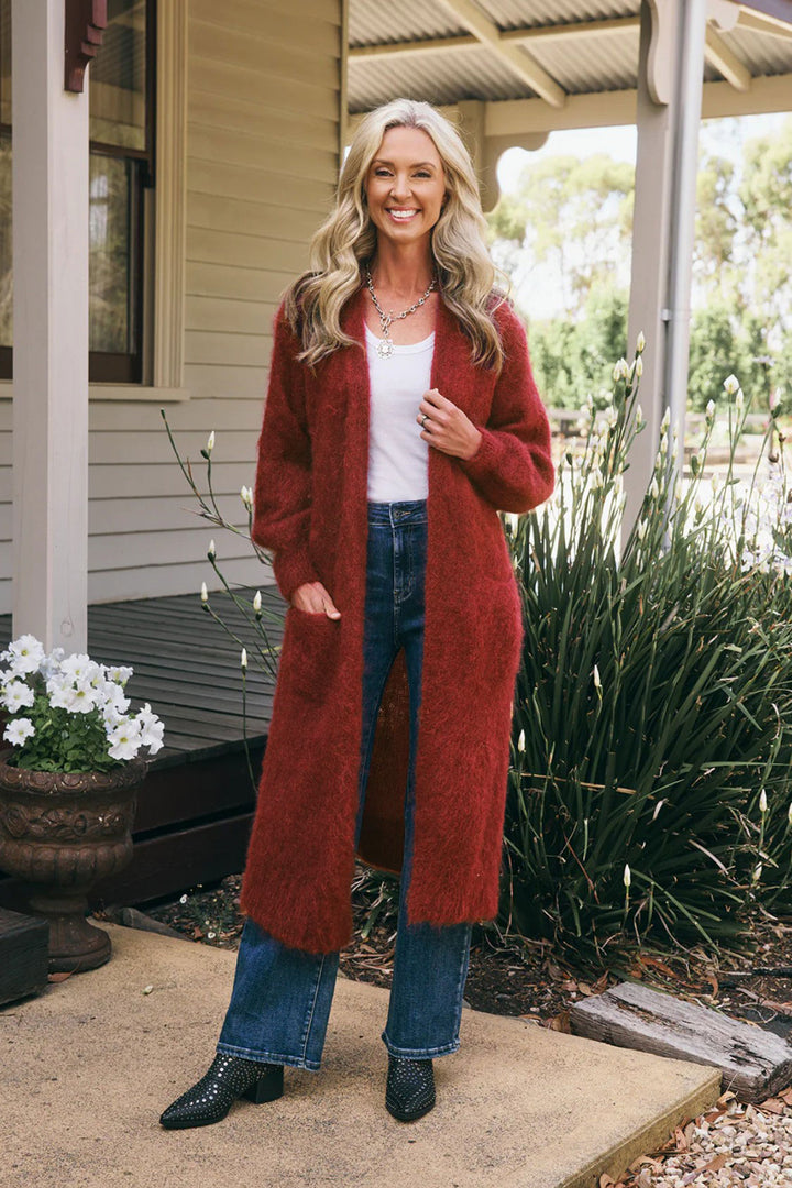 Italian Star Mohair Cardigan - Rosato