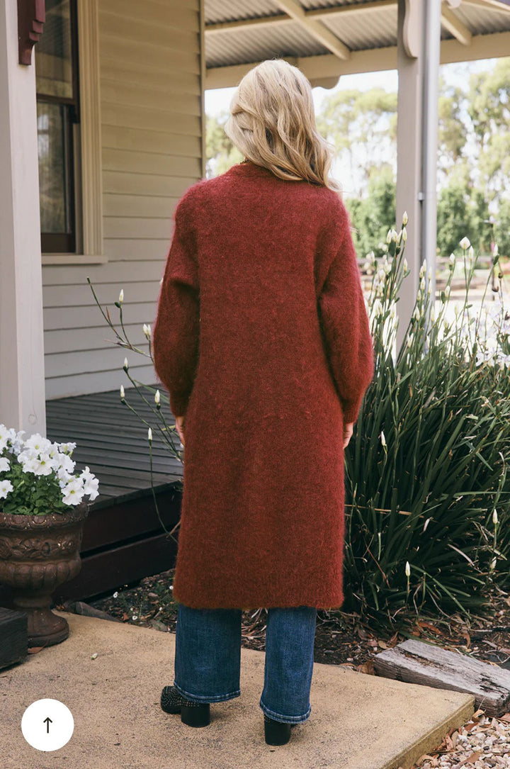 Italian Star Mohair Cardigan - Rosato