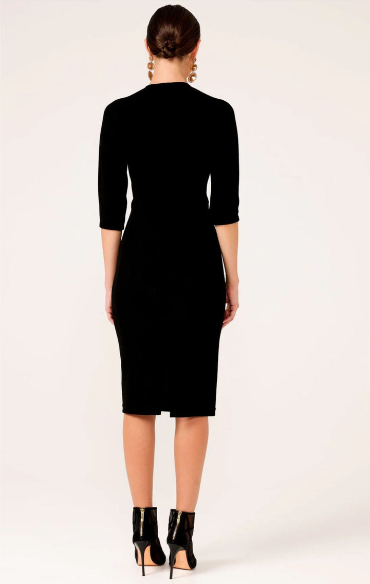 Sacha Drake IRIS DRESS 3/4 SLEEVE IN BLACK