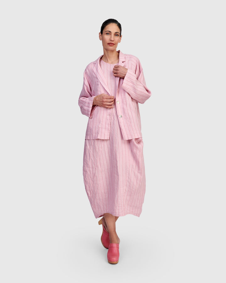 Alembika Linen Blazer - Pink