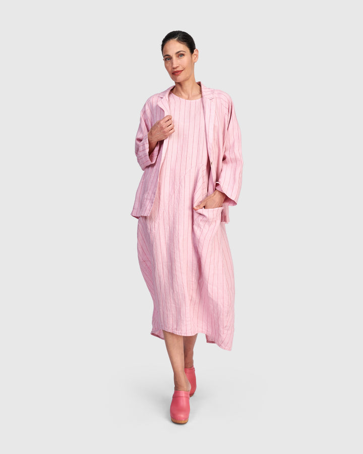 Alembika Linen Blazer - Pink