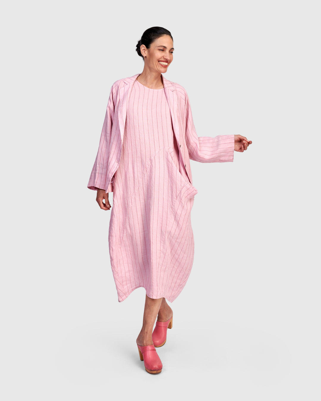 Alembika Linen Blazer - Pink