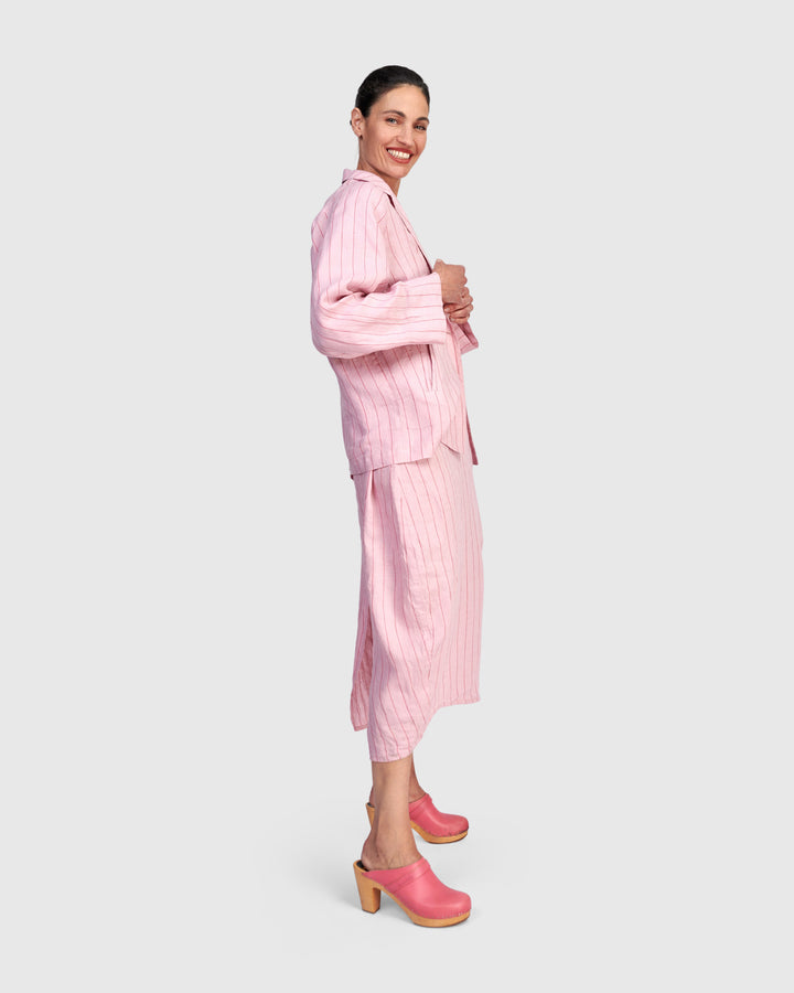Alembika Linen Blazer - Pink