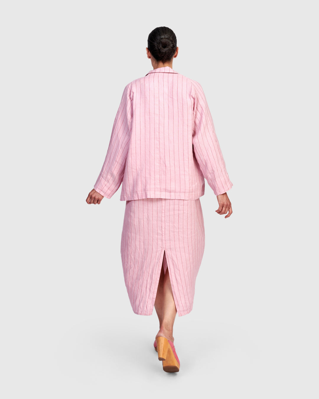 Alembika Linen Blazer - Pink