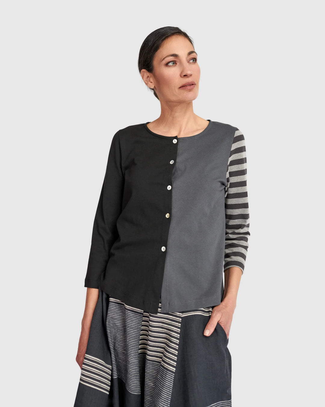 Alembika Urban Rally Colorblock Cardigan