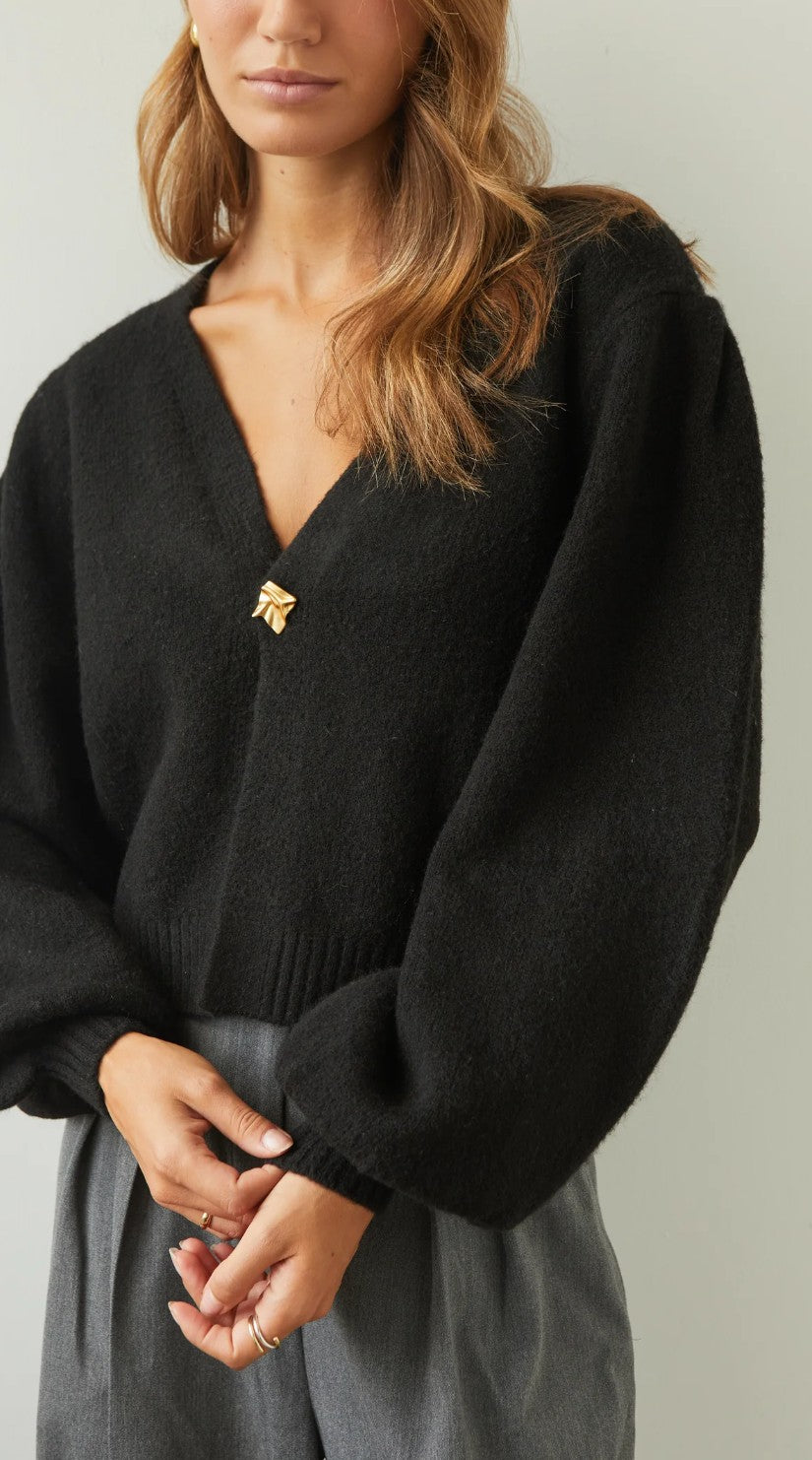Charli London Hollie Cardigan - Black