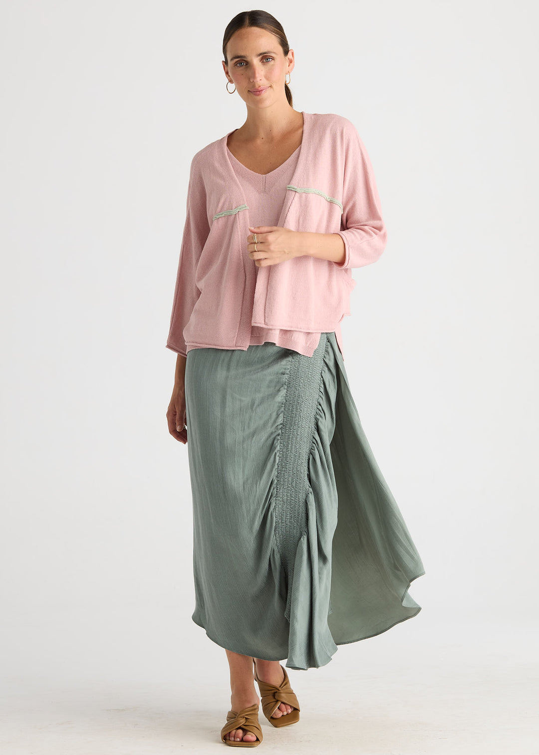 LD+CO Offset Cardigan