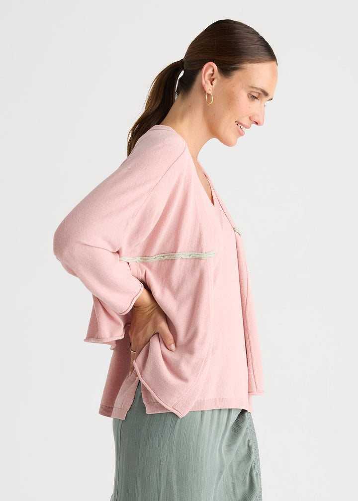 LD+CO Offset Cardigan