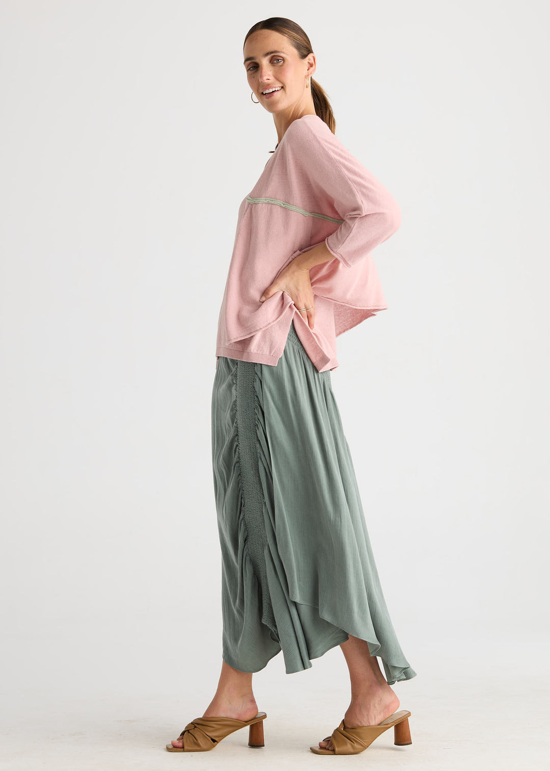 LD+CO Offset Cardigan