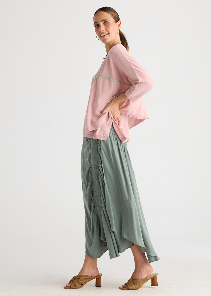 LD+CO Offset Cardigan
