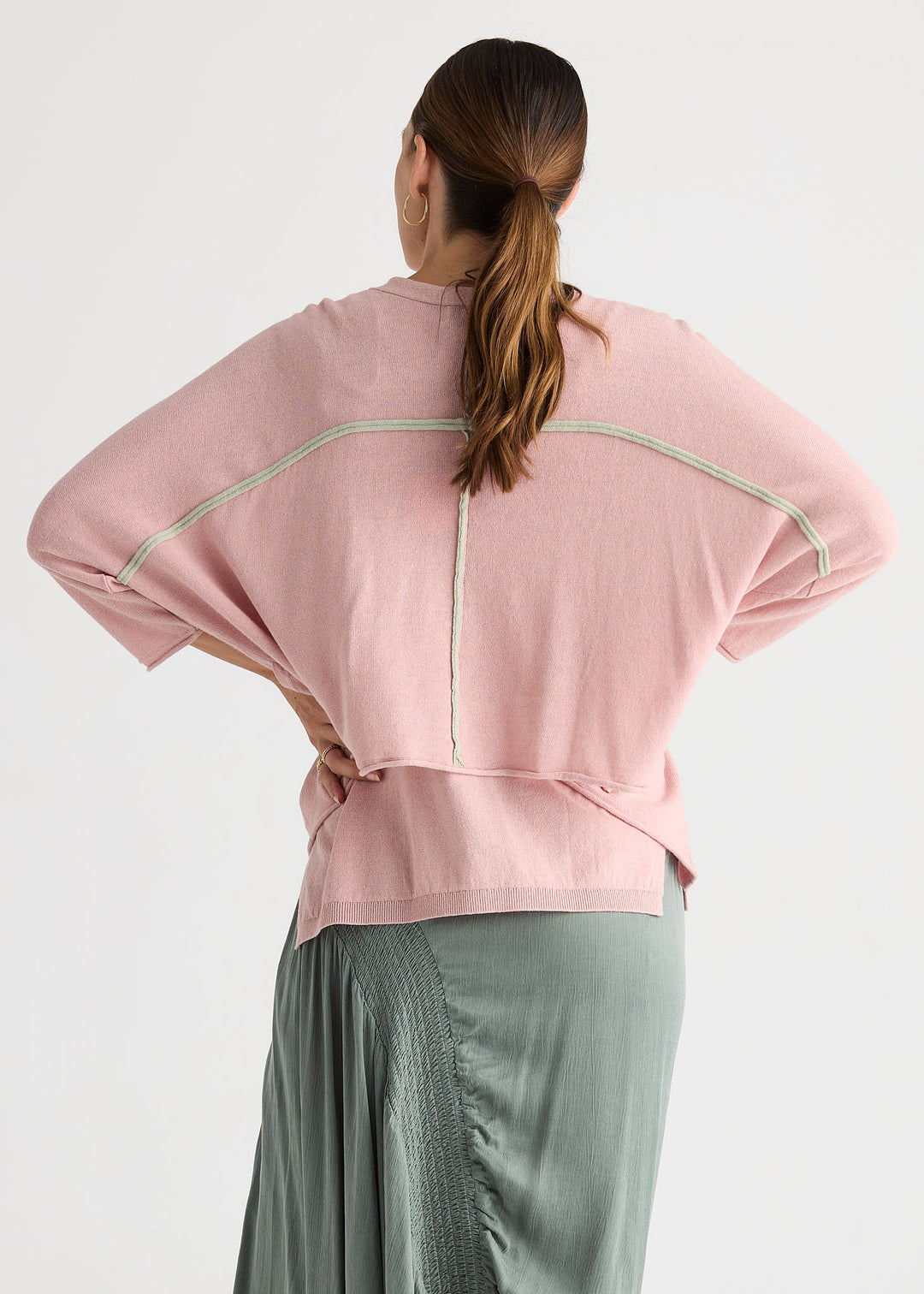 LD+CO Offset Cardigan