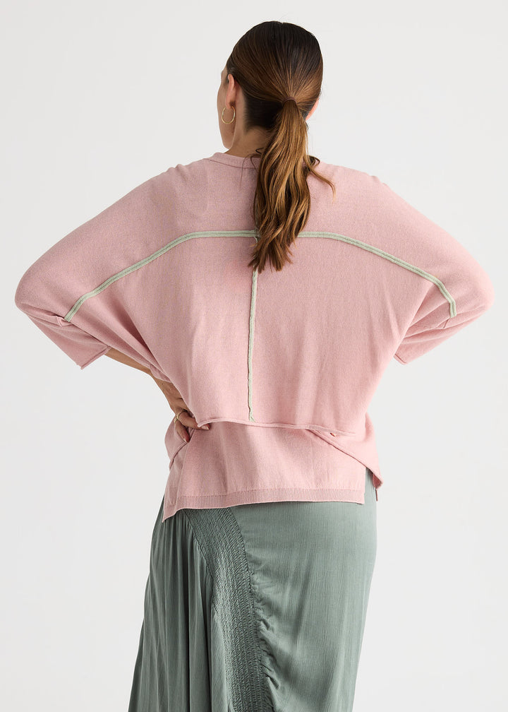 LD+CO Offset Cardigan