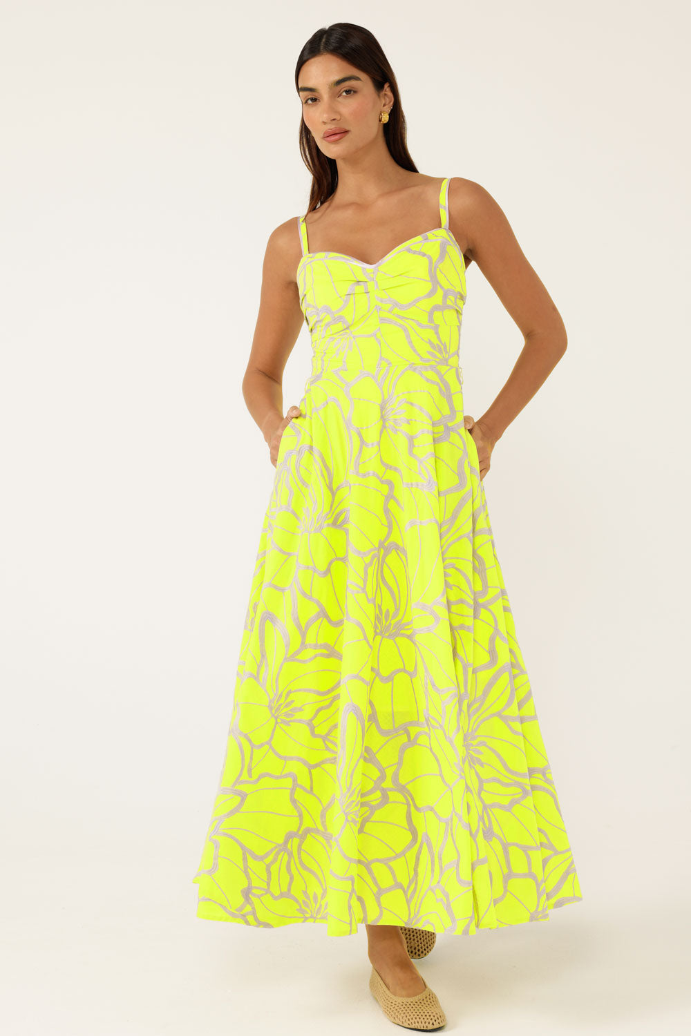 Sacha Drake Limoncello Midi Dress
