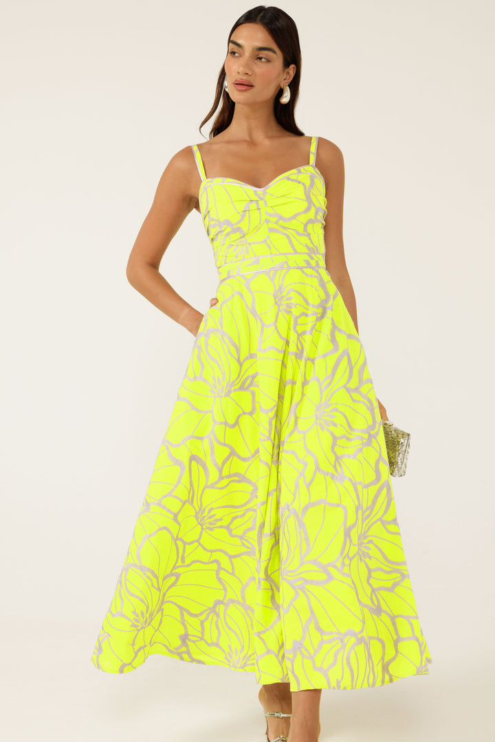 Sacha Drake Limoncello Midi Dress