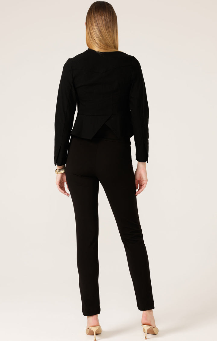 Sacha Drake Peplum Zip Jacket - BL