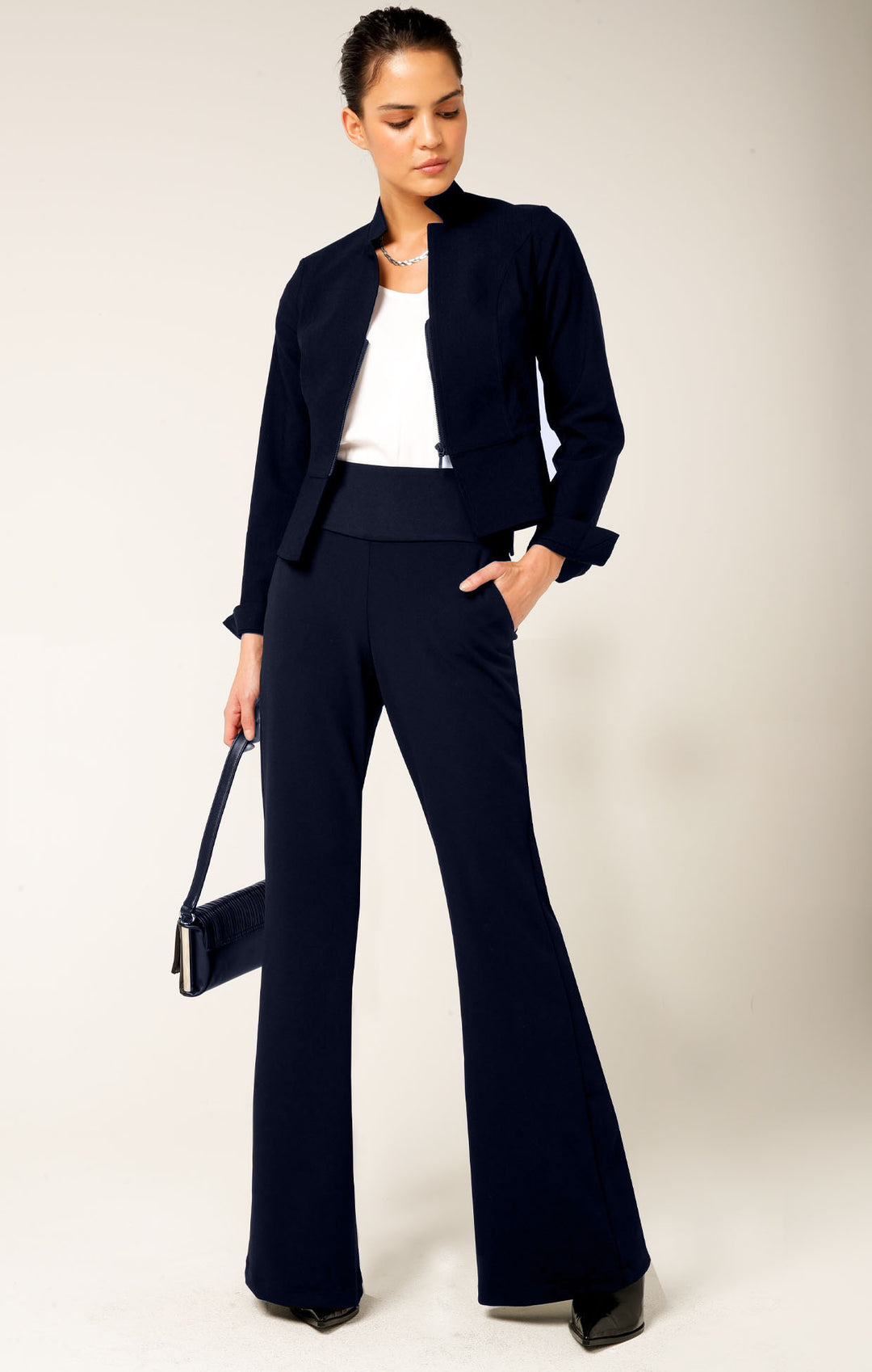 Sacha Drake Peplum Zip Jacket - NV