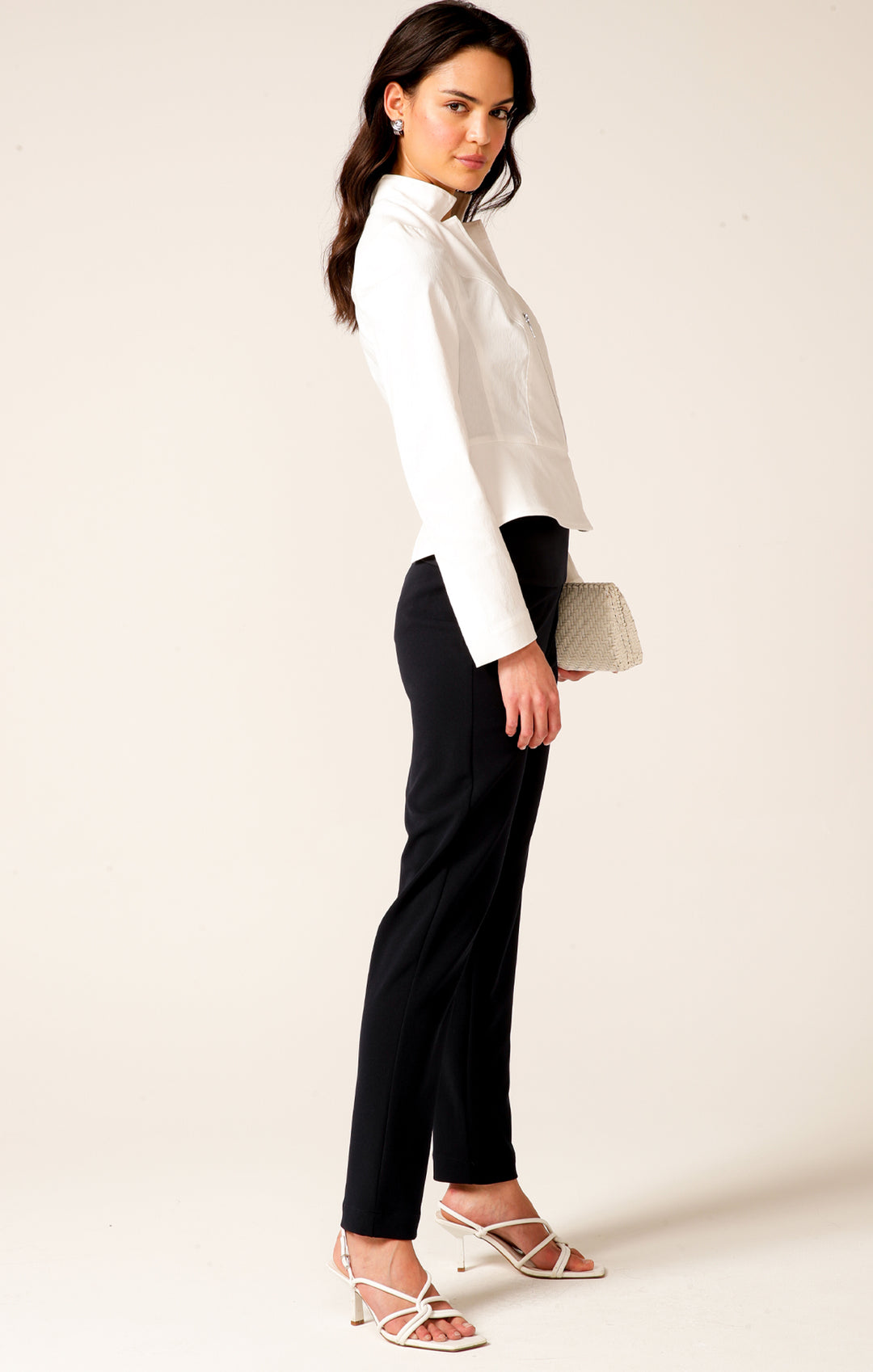 Sacha Drake Peplum Zip Jacket - WH