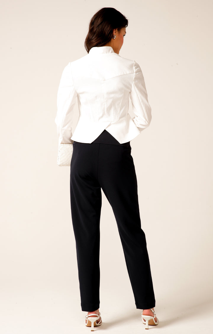 Sacha Drake Peplum Zip Jacket - WH