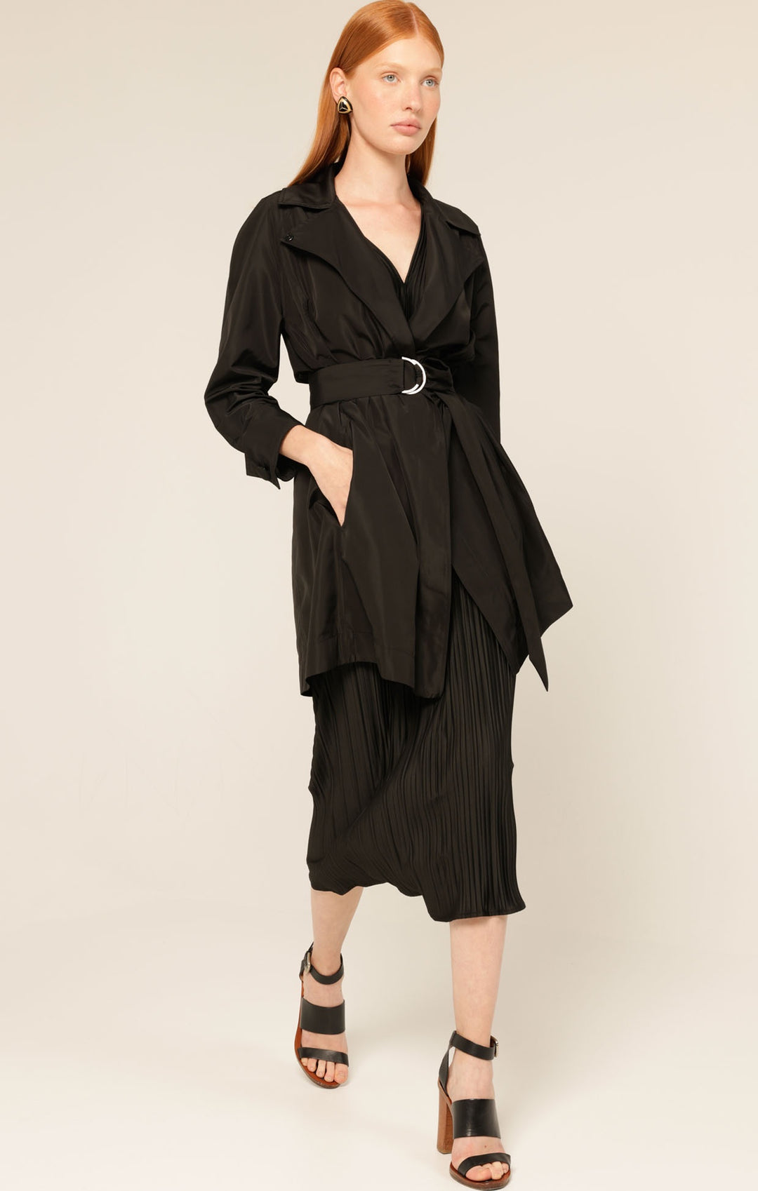 Sacha Drake Noir Trench Coat