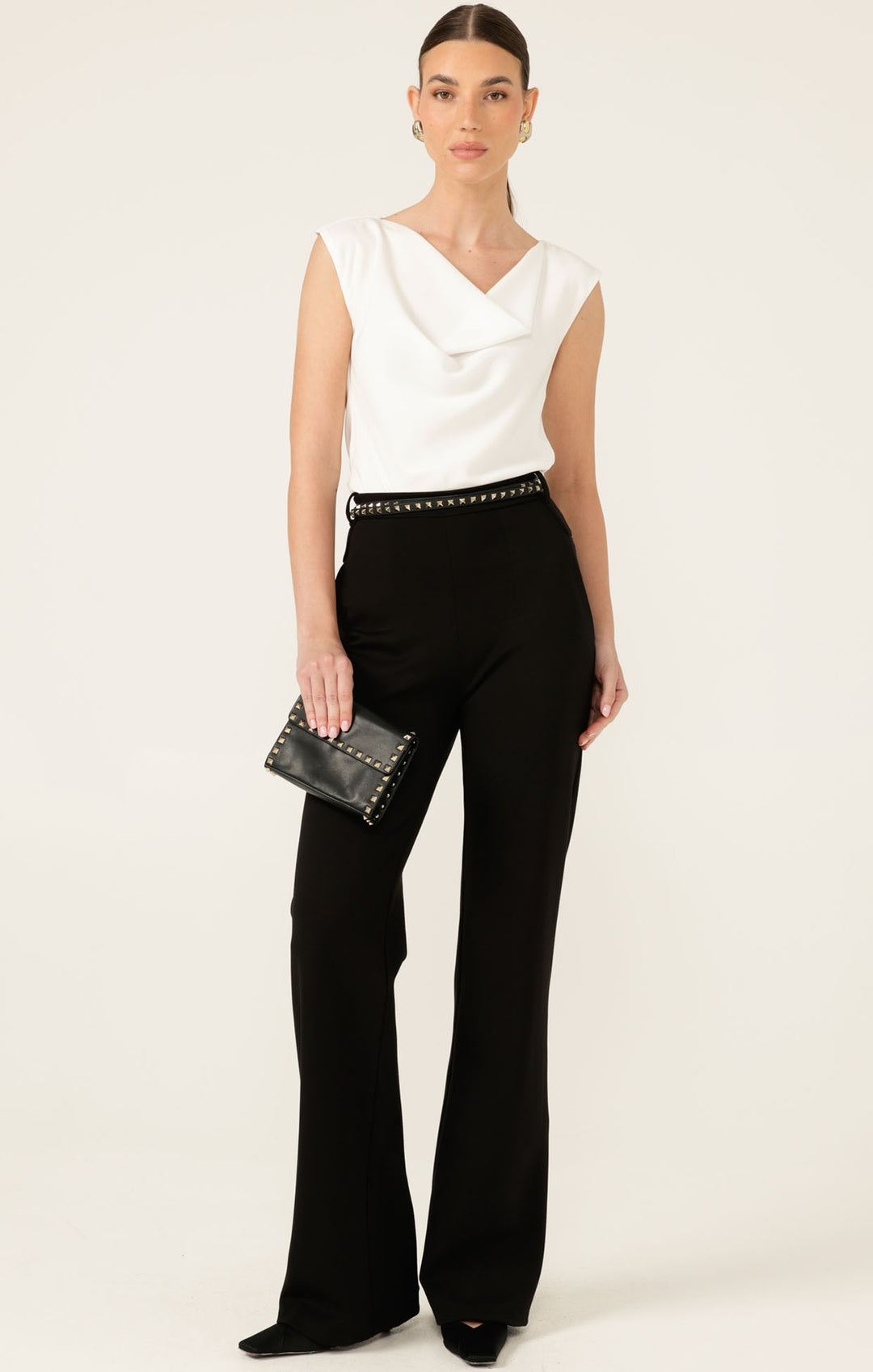 Sacha Drake Cowl Bias Top